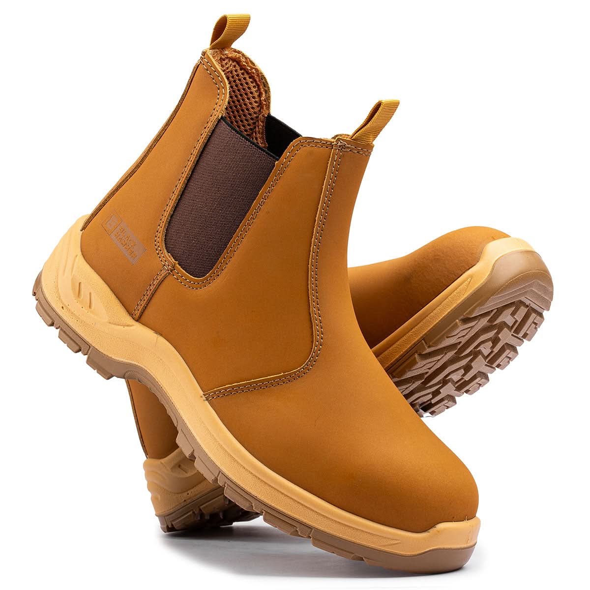 Slip on safety boot