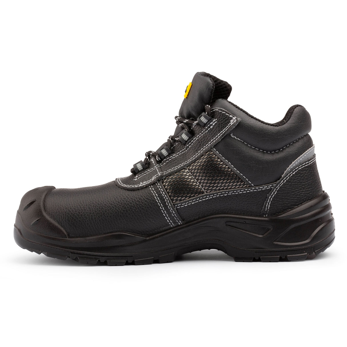 Black Hammer Men's Composite Toe Safety Boots Metal Free Work Shoes Waterproof with Memory Foam Insoles Ideal for Warehouse Outdoor & Indoor Use Perfect for Trade and Professionals Stan