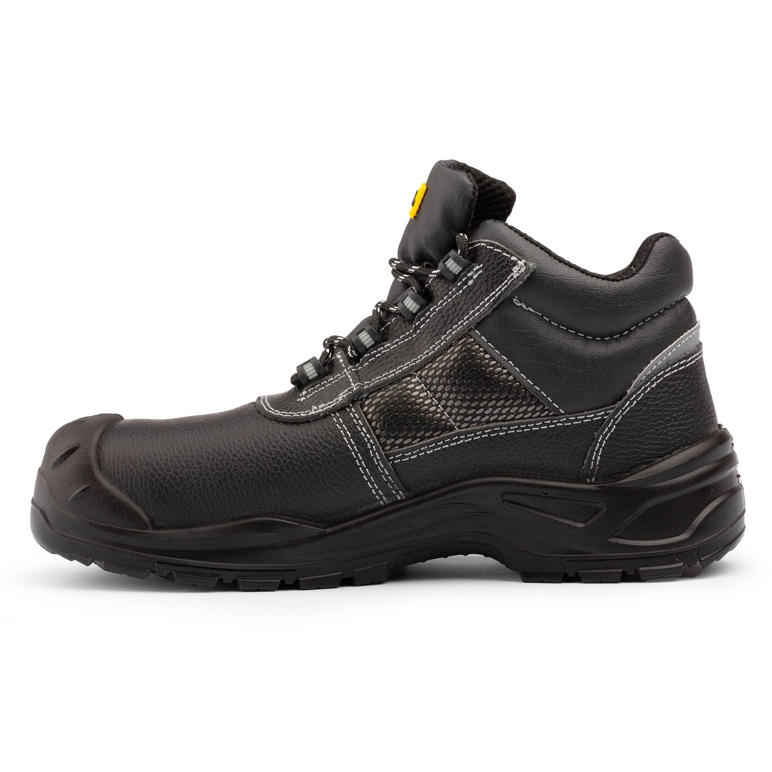 Black Hammer Men's Composite Toe Safety Boots Metal Free Work Shoes Waterproof with Memory Foam Insoles Ideal for Warehouse Outdoor & Indoor Use Perfect for Trade and Professionals Stan