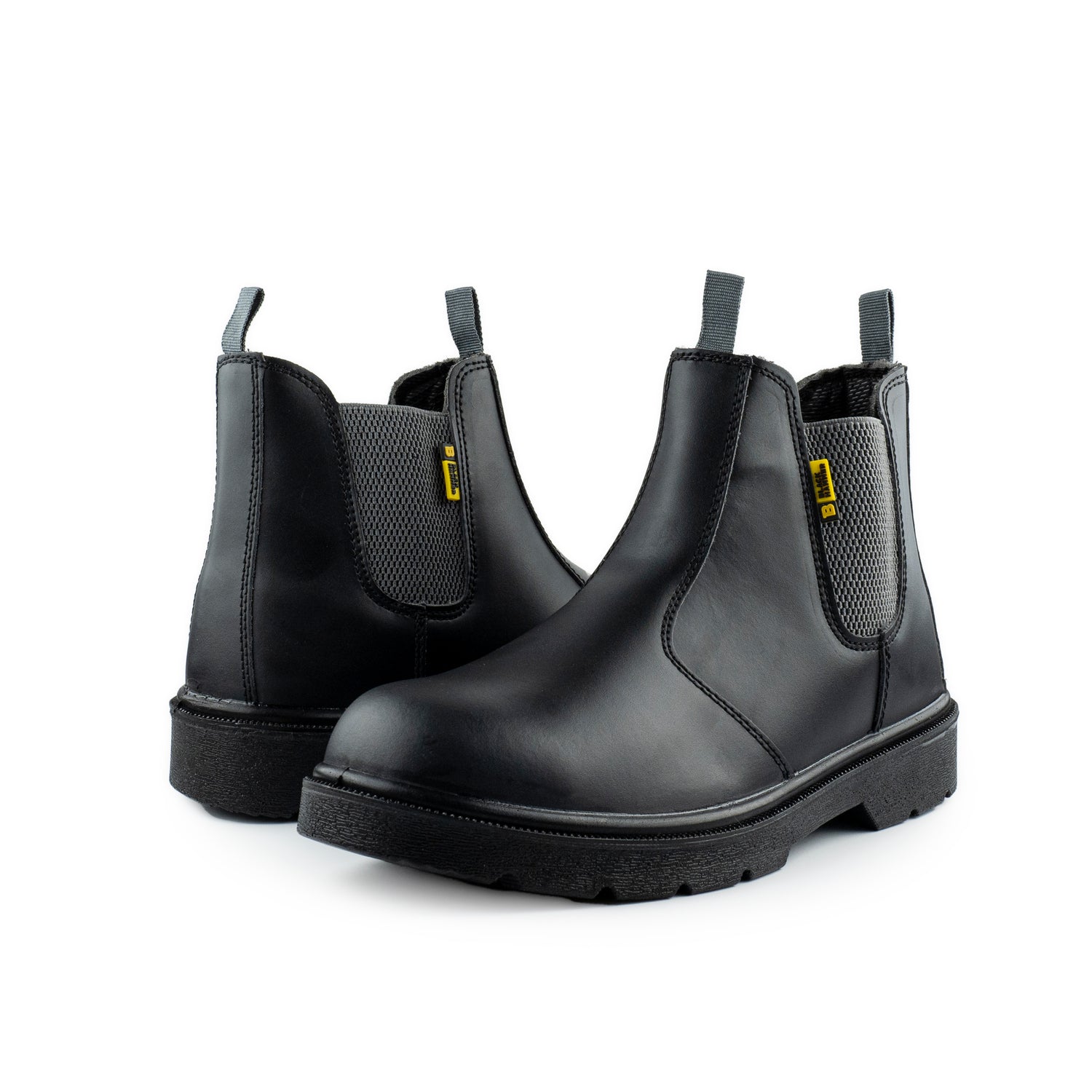 Black Hammer - 1600 Men's Safety Chelsea Boots Leather Steel Toe Cap