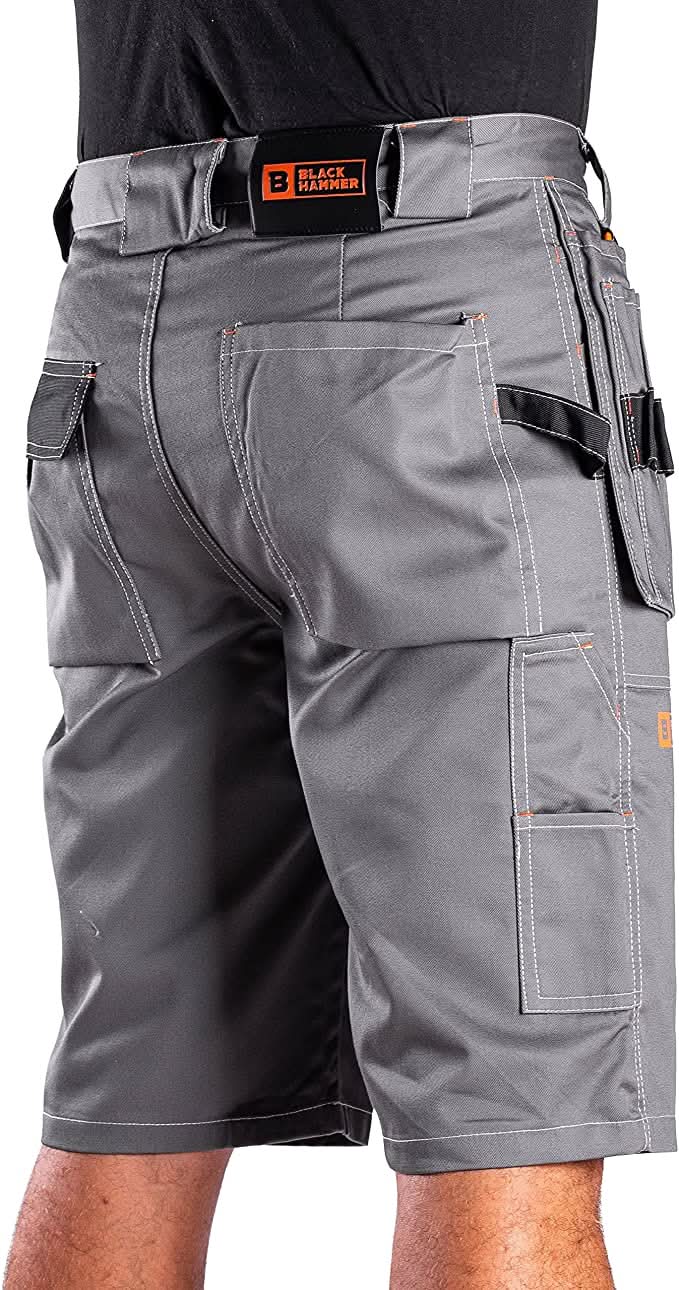 Black Hammer - Men's Work Shorts Multi Pockets Cargo Workwear