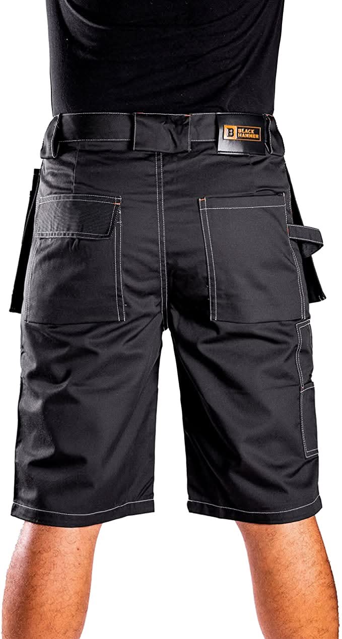 Black Hammer - Men's Work Shorts Multi Pockets Cargo Workwear