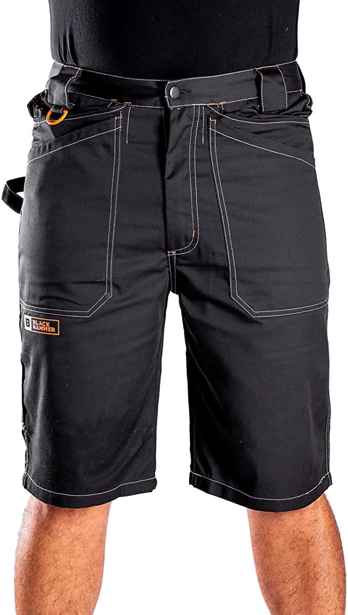 Black Hammer - Men's Work Shorts Multi Pockets Cargo Workwear
