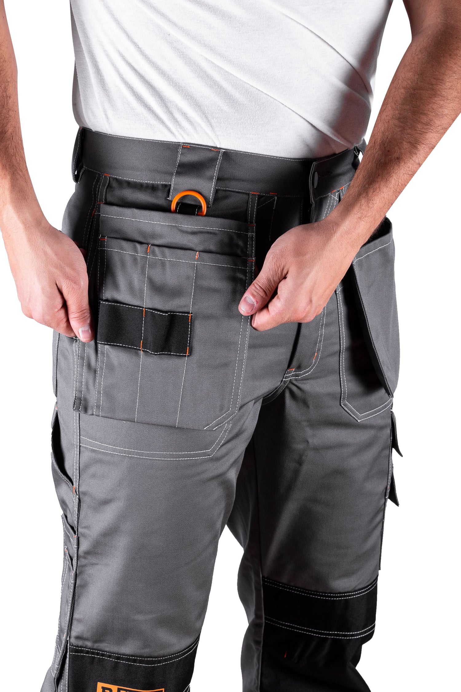 Multi Pockets Cargo Trousers Grey