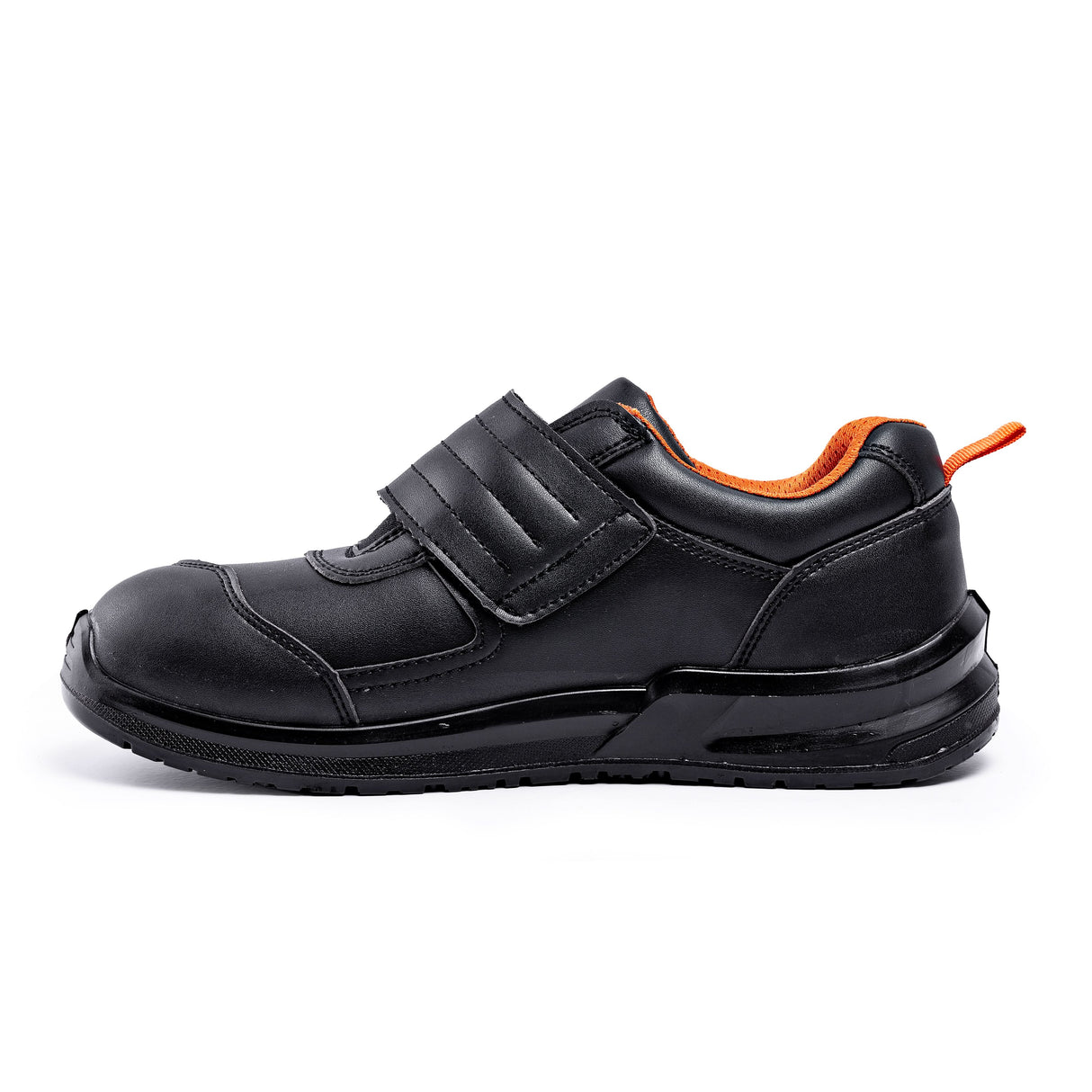 leather outer material safety trainers