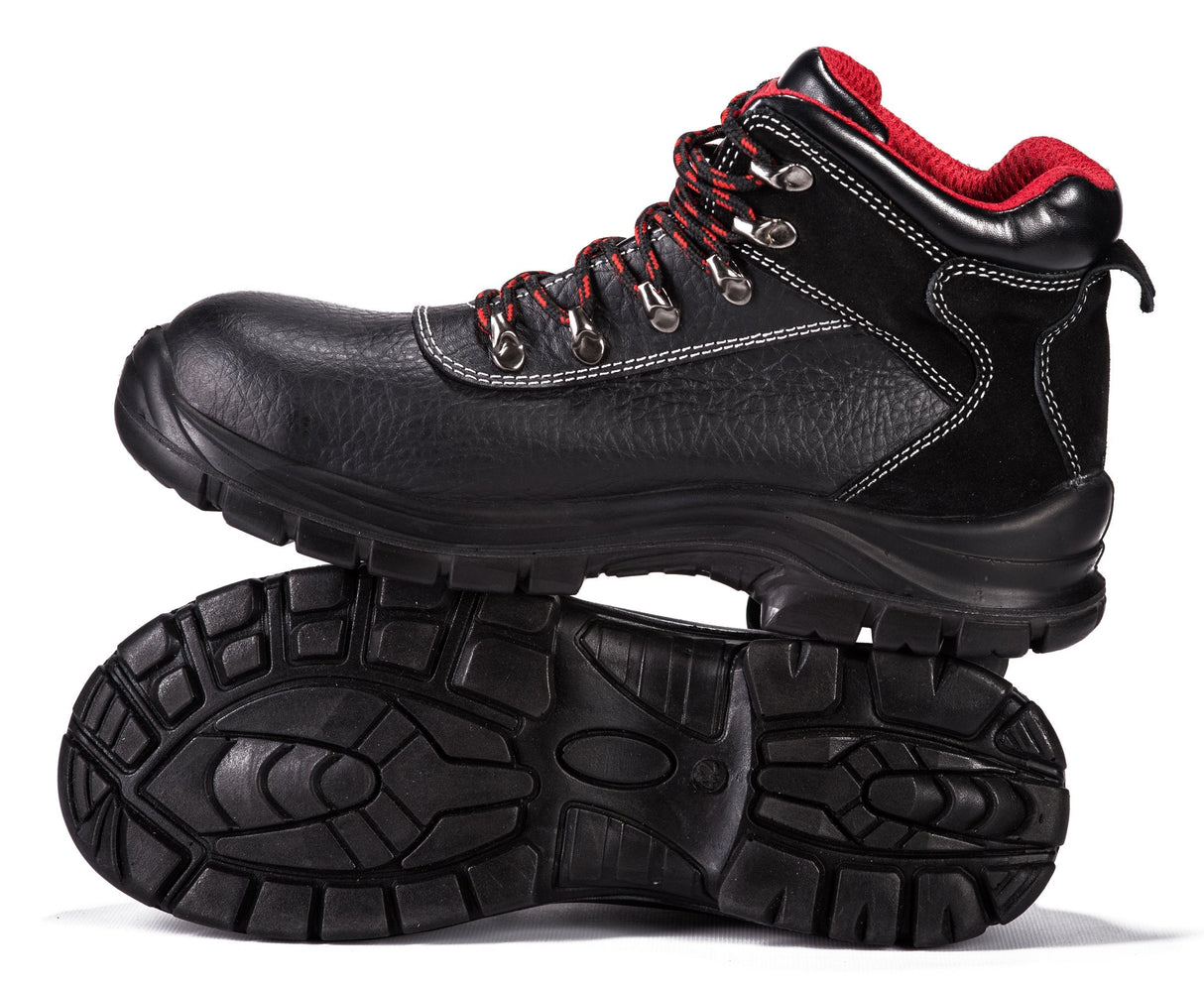 Mens Waterproof Safety Boots With Steel Midsole Wide Fit | Steel Toe Cap Work Shoes 7777