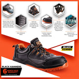 Waterproof Work Shoes | Extra Grip Safety Trainers Wide Fit S3 SRC 9007