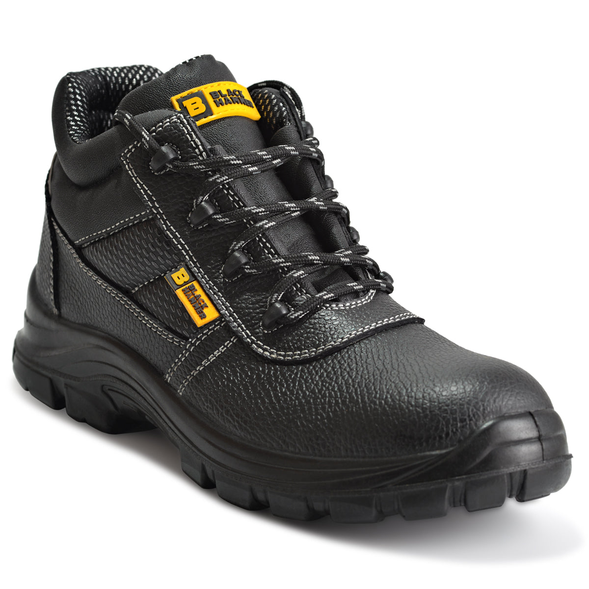 Stylish black on sale work boots