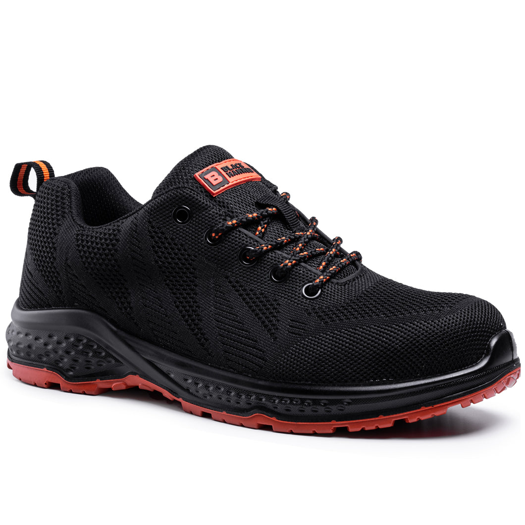 Lightweight Safety Trainers with Steel Toe Cap S1P | Slip Resistant SRC | Steel Midsole Work Breathable Shoes | Ankle Hiker 2292