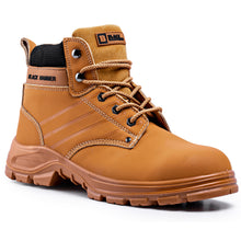 Load image into Gallery viewer, Men&#39;s Steel Toe Cap Work Shoes S3 SRC Ankle Leather Safety Boots Brown Black Hammer 5007
