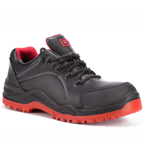 Mens Safety Trainers Steel Toe Cap and Steel Midsole Waterproof Work Lightweight Shoes S3 SRC 7007 - Black Hammer