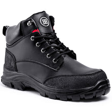 Load image into Gallery viewer, Black Hammer Mens Safety Boots Steel Toe Cap S3 SRC Work Shoes Ankle Leather 7700
