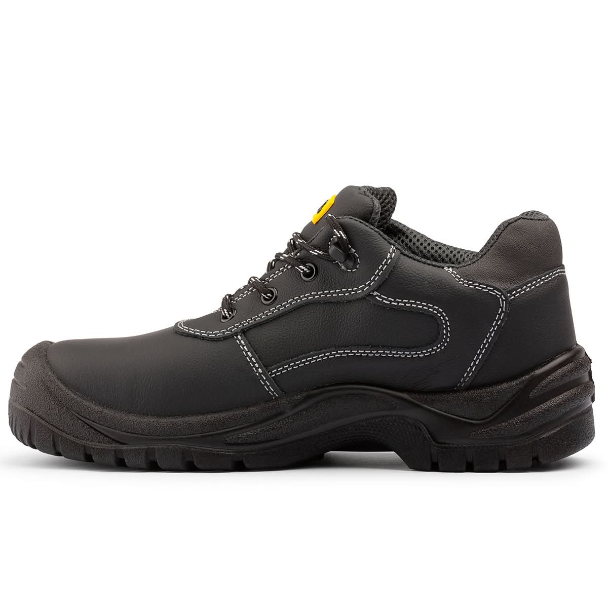 Black Hammer Men's Safety Trainers Steel Toe Cap and Midsole Protection Work Shoes for Professional Outdoor Jobs Warehouse & Utility Footwear Full-Grain Leather with Memory Foam Insoles Harry