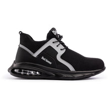 Load image into Gallery viewer, Black Hammer Mens Steel Toe Cap Trainers for Work Safety Shoes|Lightweight &amp; Comfortable |Cushioned Non-Slip Soles S1P SRC 1900
