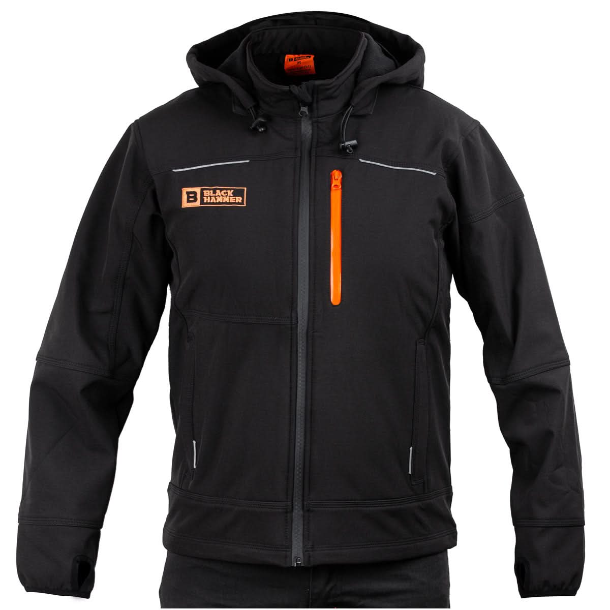 Shell Work Clothes Black Hammer Soft Shell Work Jacket for Men Workwear Ideal for Traders