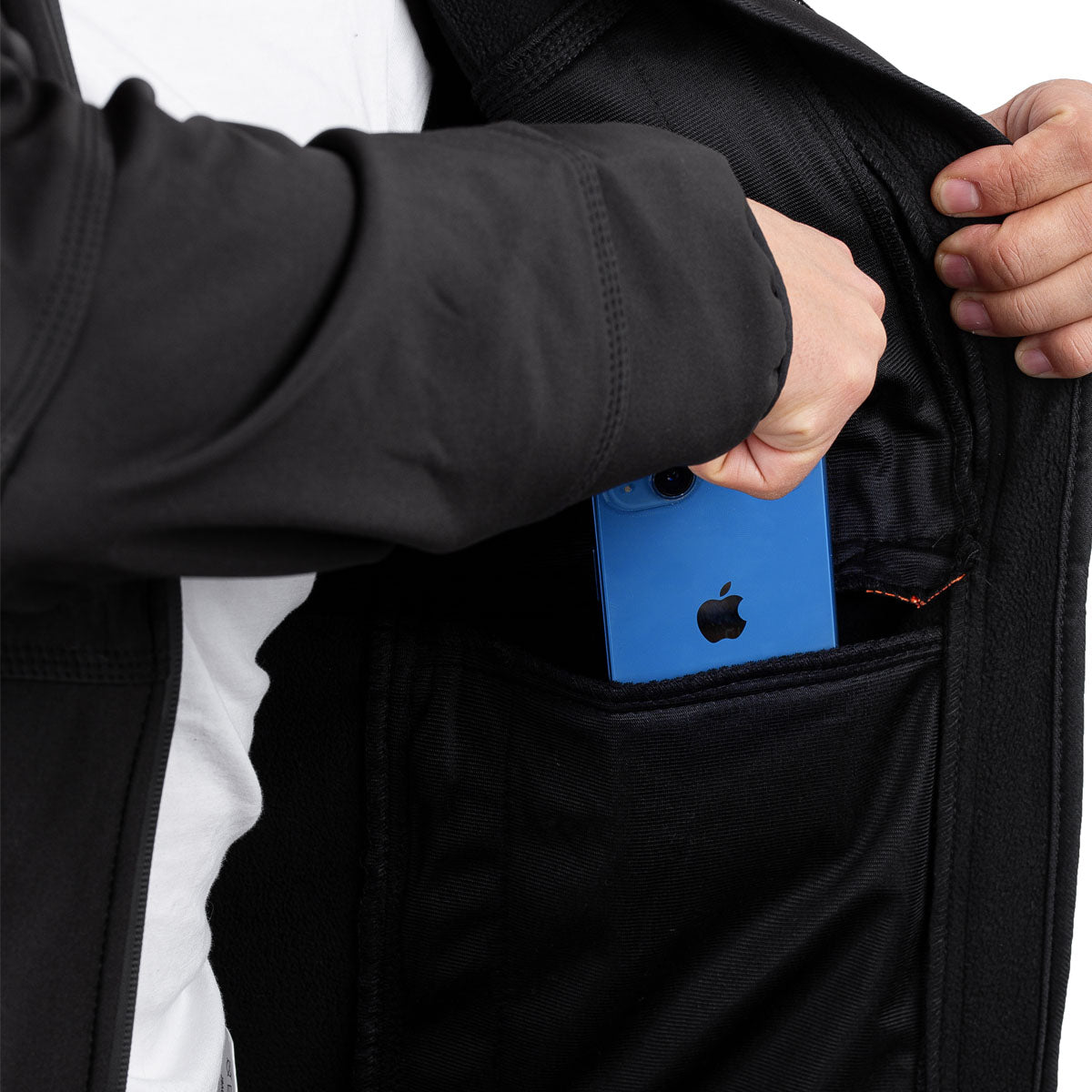 Black jacket with inside pockets on sale