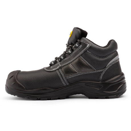 Black Hammer Men's Composite Toe Safety Boots Metal Free Work Shoes Waterproof with Memory Foam Insoles Ideal for Warehouse Outdoor & Indoor Use Perfect for Trade and Professionals Stan