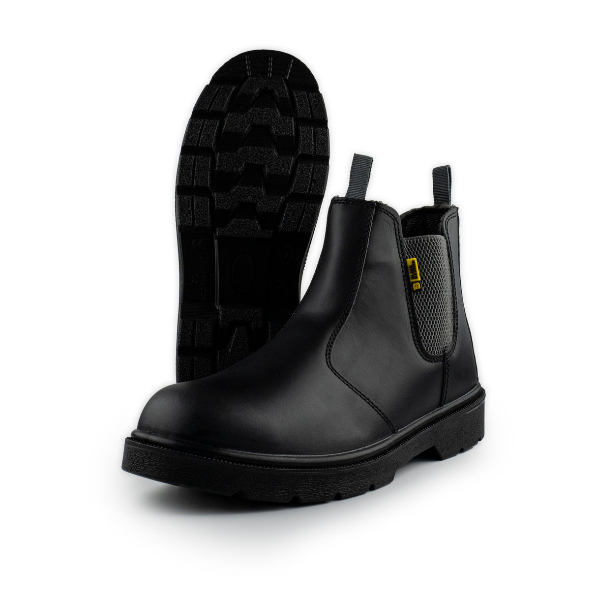 Black Hammer - 1600 Men's Safety Chelsea Boots Leather Steel Toe Cap