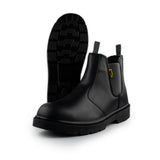 Black Hammer - 1600 Men's Safety Chelsea Boots Leather Steel Toe Cap