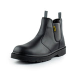 Black Hammer - 1600 Men's Safety Chelsea Boots Leather Steel Toe Cap