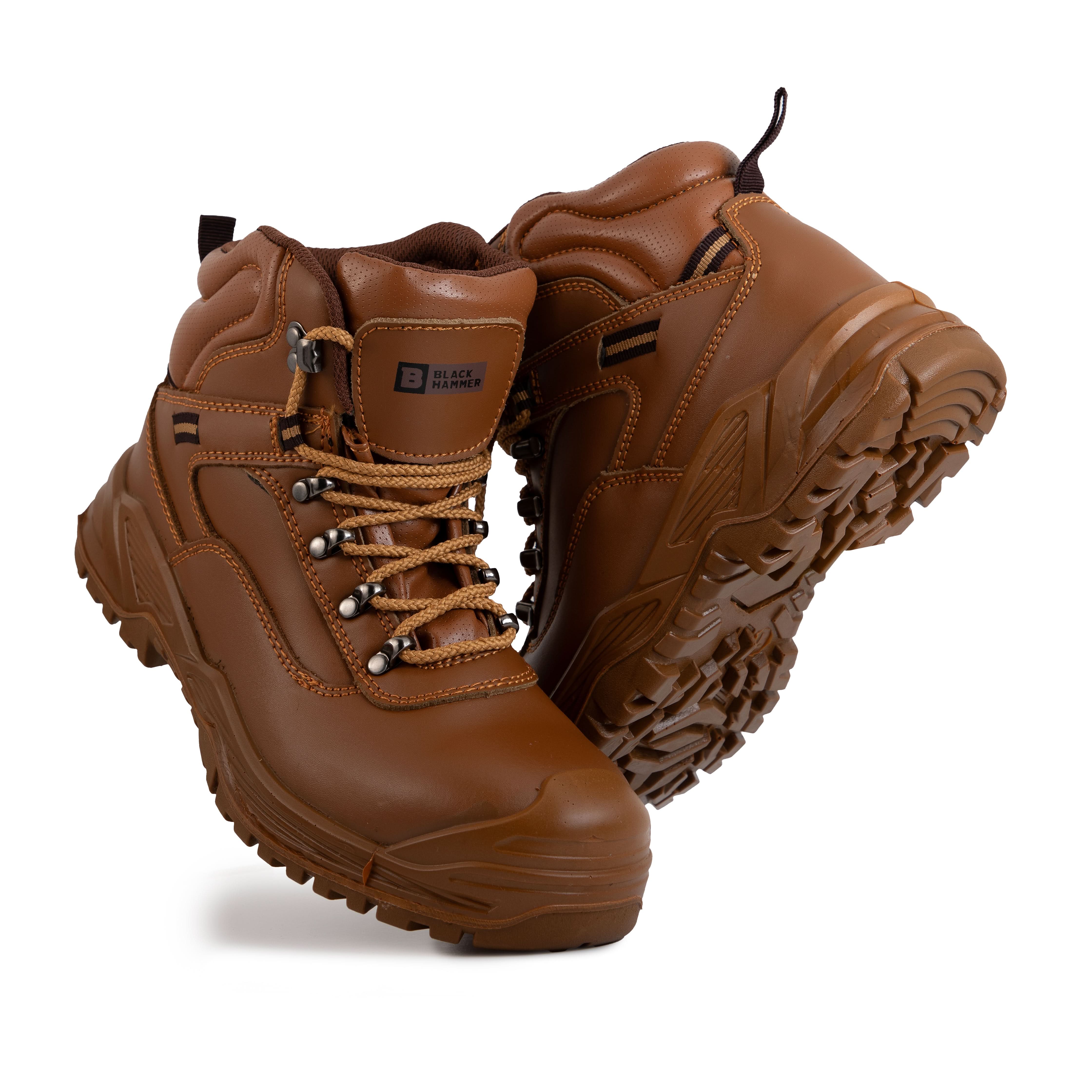 Black Hammer 6600 Lightweight Steel Toe Work Boots - S3 SRC Rated