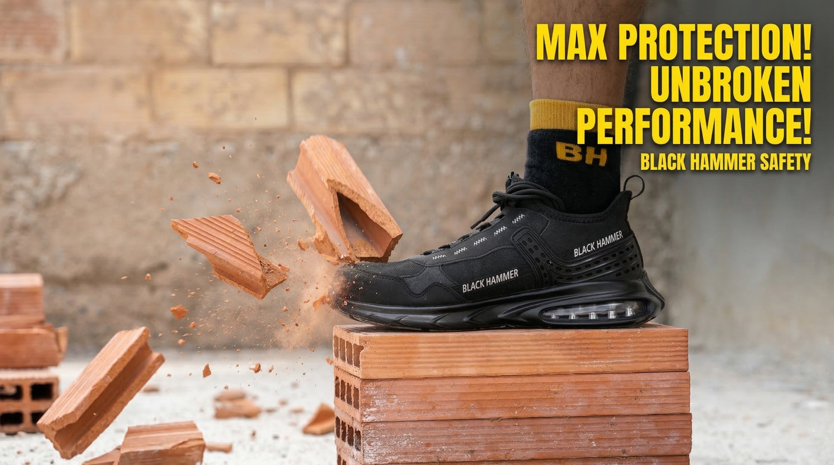 Black Hammer - 4499 Zero Lightweight Safety Trainers for Men
