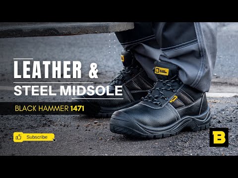 Black Hammer - 1471 Men's Safety Boots Steel Toe Cap Work Footwear