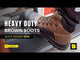 2244 Mens Brown Heavy Duty Safety Boots