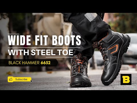 6652 Mens Leather Safety Boots | S3 SRC with Steel Toe Cap