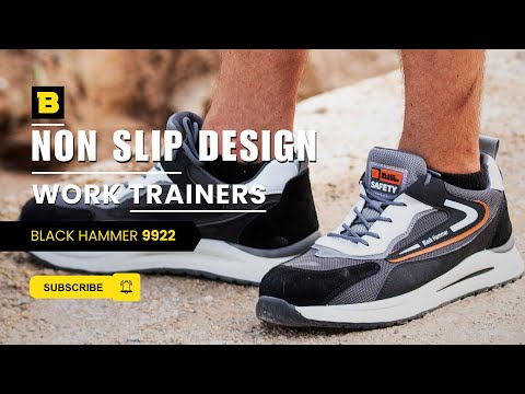 Mens Non-Slip Steel Toe Cap Trainers with Midsole Protection Titan
