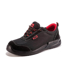 Load image into Gallery viewer, Safety Steel Toe Cap Trainers with Steel Midsole Shoe | Black Hammer Safety Shoes 4482 - Black Hammer
