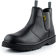 Load image into Gallery viewer, slip on steel toe cap boots
