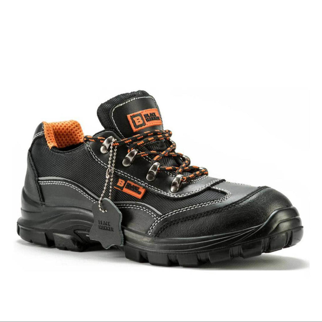 Steel Toe Cap Safety Shoes S1P SRC | Mens Water Resistant Shoes Wide Fit 8821 - Black Hammer