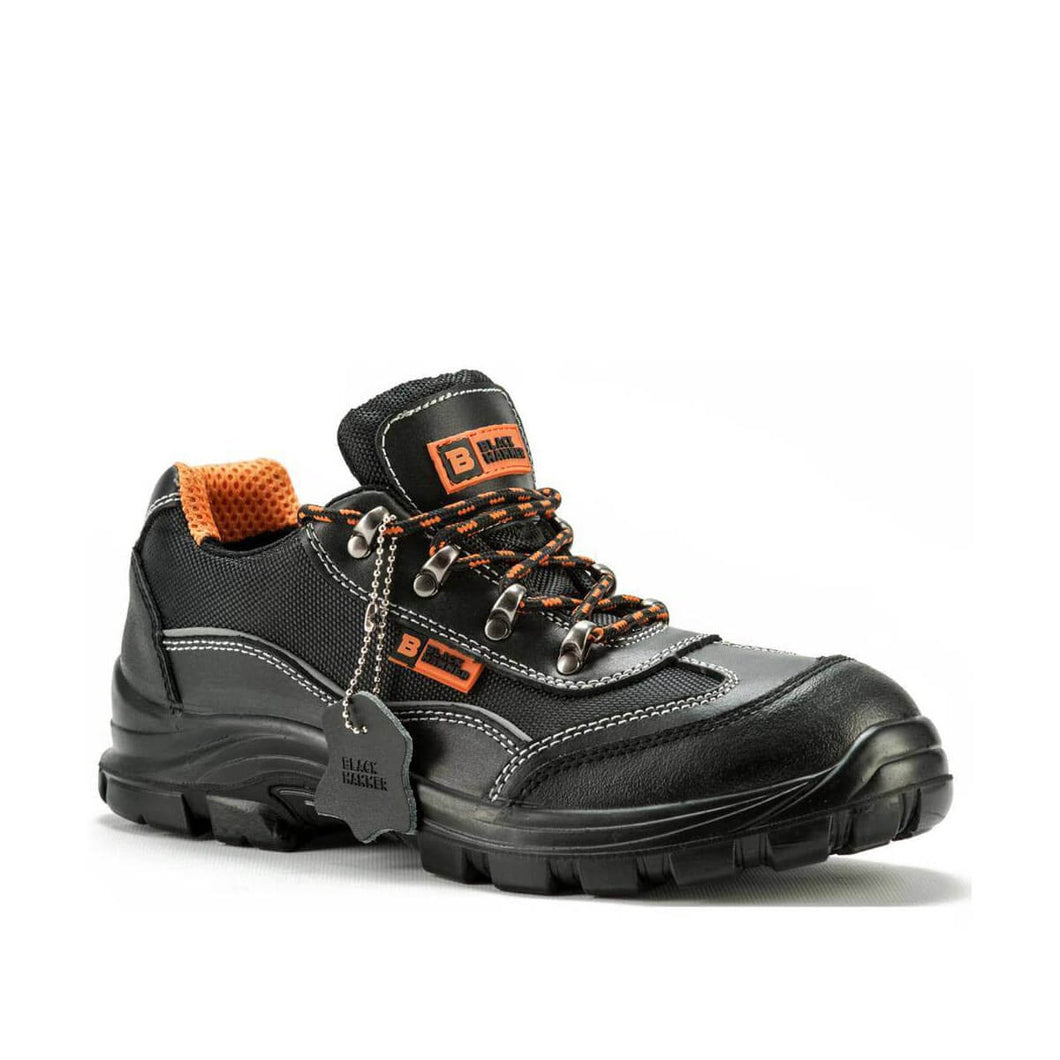 Steel Toe Cap Safety Shoes S1P SRC | Mens Water Resistant Shoes Wide Fit 8821 - Black Hammer