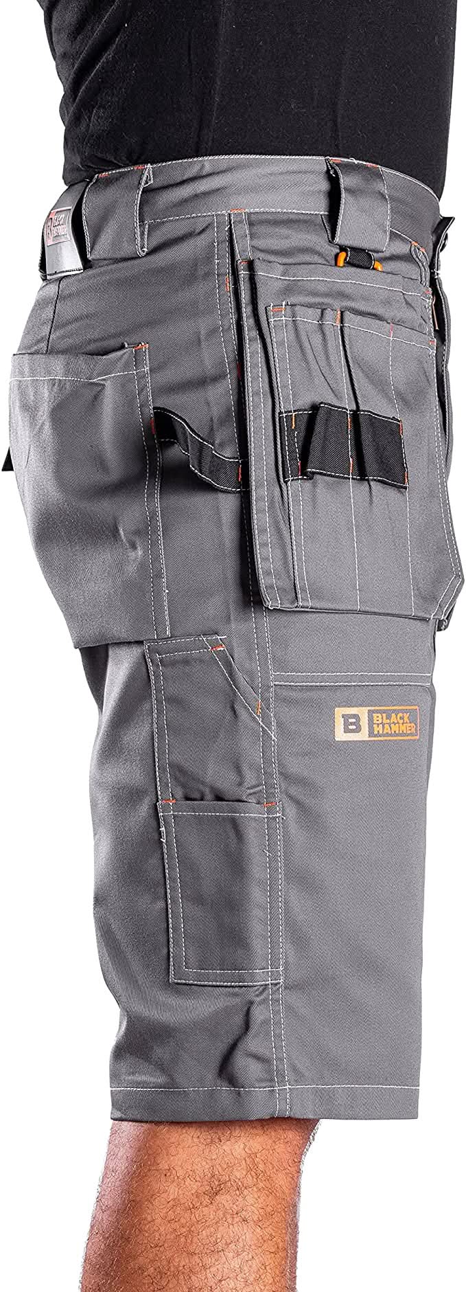 Black Hammer - Men's Work Shorts Multi Pockets Cargo Workwear