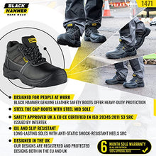 Load image into Gallery viewer, Mens Safety Boots Steel Toe Cap Work Footwear | Black Hammer
