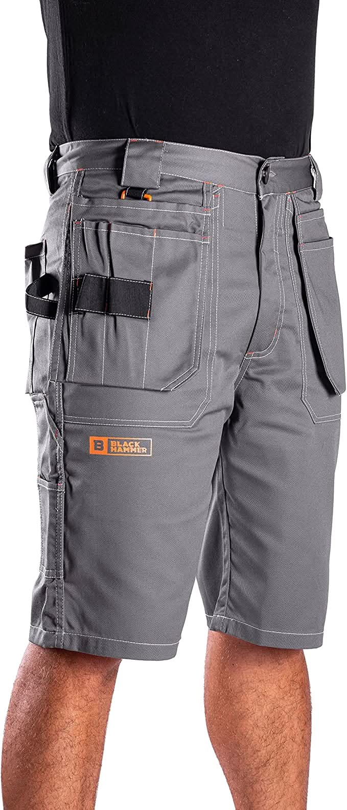 Black Hammer - Men's Work Shorts Multi Pockets Cargo Workwear