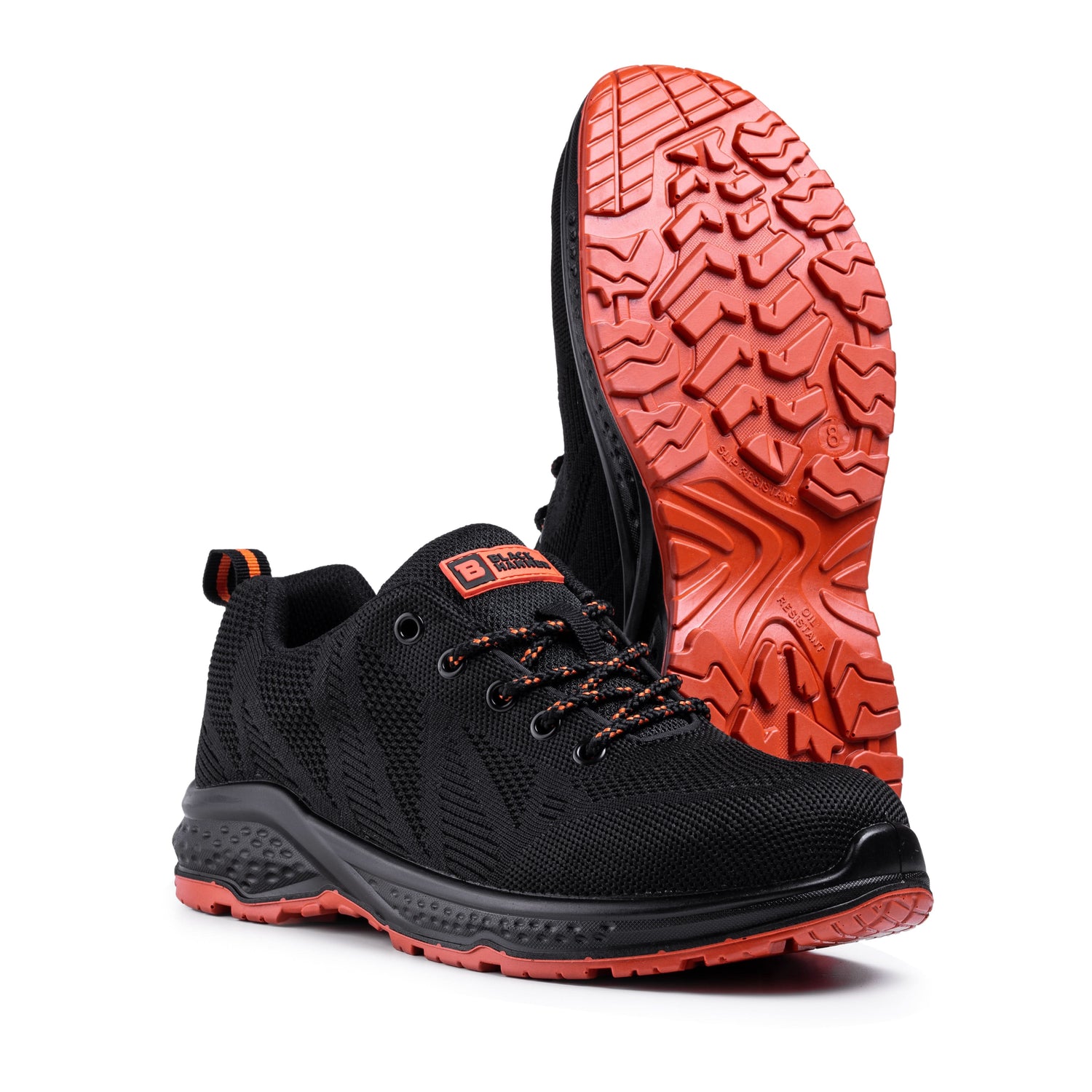 2292 Ankle Hiker Lightweight Safety Trainers Flynit – Black Hammer