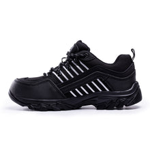Load image into Gallery viewer, Men&#39;s safety trainers side details - durable materials and robust stitching
