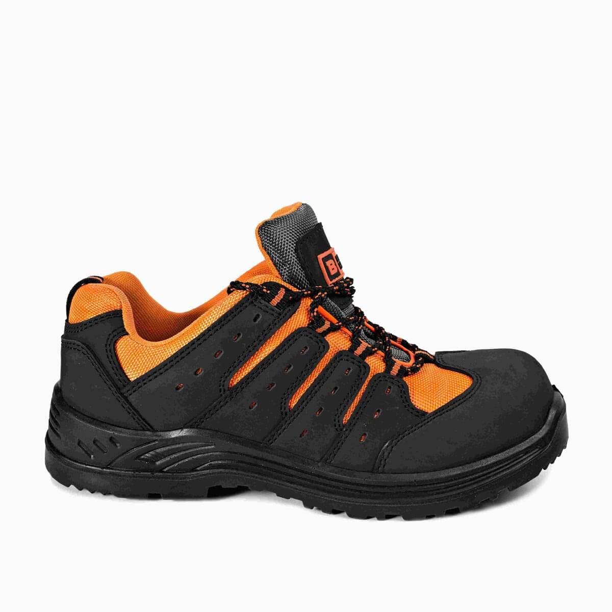 Men's Steel Toe Cap Safety Trainers Ultra Lightweight Steel Midsole Work Shoes Ankle Boots Hiker S1P SRC Wide 5582 - Black Hammer