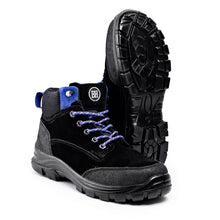 Load image into Gallery viewer, Black Hammer Mens Steel Toe Cap Safety Boots S3 SRC Work Shoes Ankle Suede 7701 - Black Hammer
