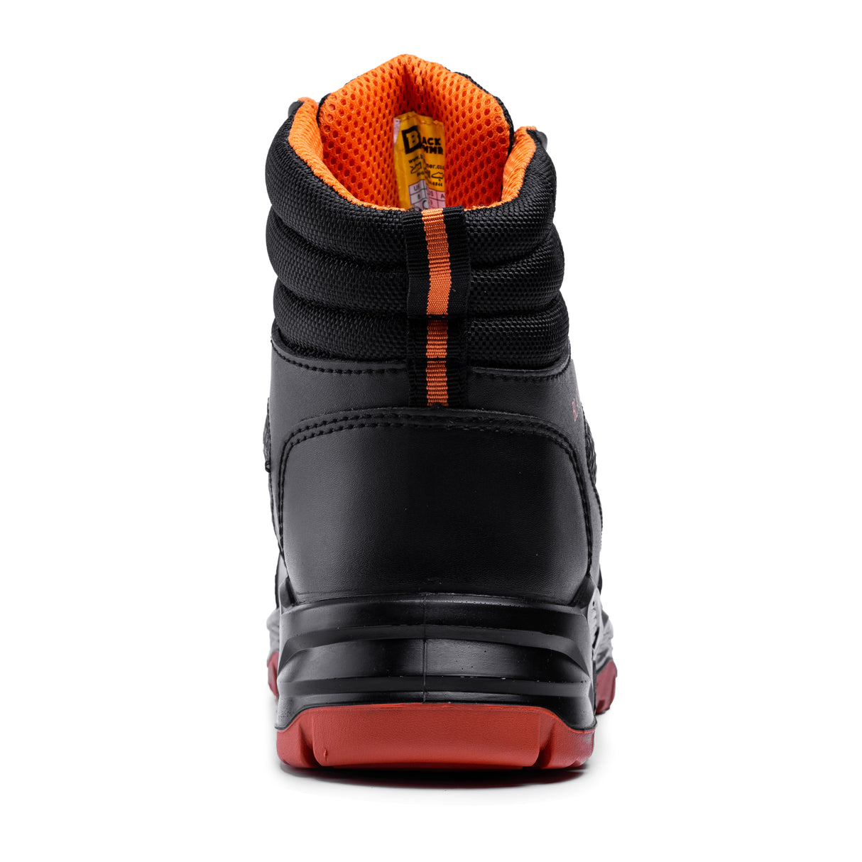 multi functional safety boots back details