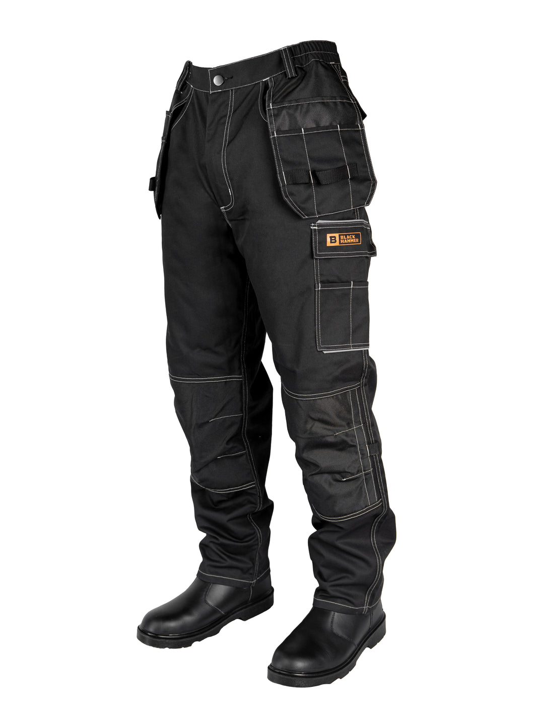 Mens Elasticated Work Trousers | Multipockets Durable Workwear Sublime