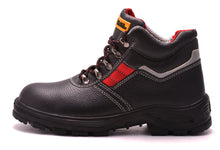 Load image into Gallery viewer, Mens Safety Boots S3 SRC Steel Toe Cap with Steel Mid Sole Protection Leather 5993 Black Hammer
