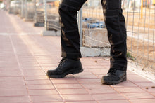 Load image into Gallery viewer, Black Hammer Mens Safety Boots Steel Toe Cap S3 SRC Work Shoes Ankle Leather 7700
