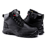 Black Hammer Mens Safety Boots Steel Toe Cap S3 SRC Work Shoes Ankle Leather 7700