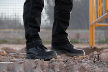 Load image into Gallery viewer, Black Hammer Mens Safety Boots Steel Toe Cap S3 SRC Work Shoes Ankle Leather 7700
