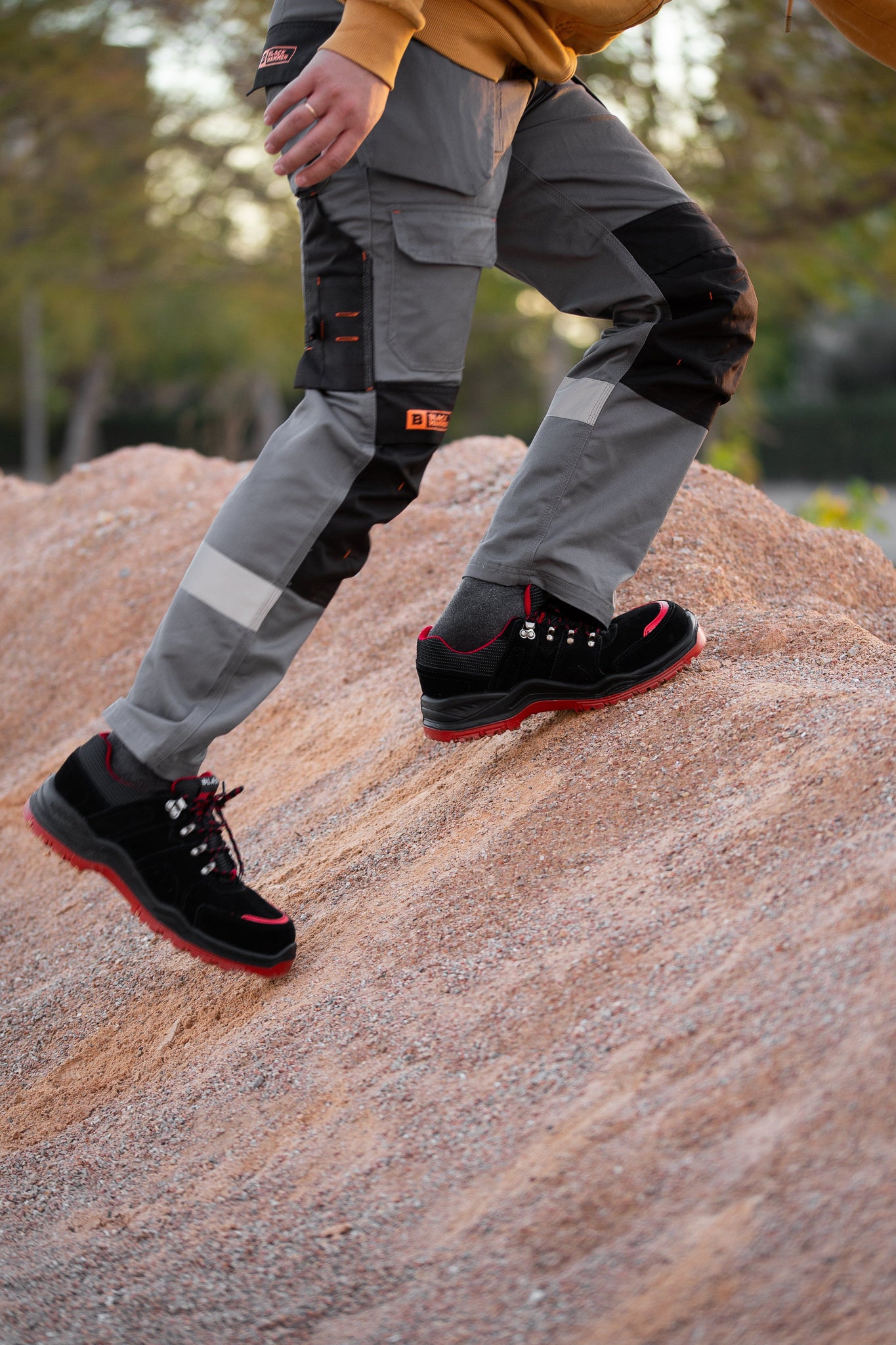 Men's steel hotsell toe cap trainers