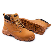 Load image into Gallery viewer, Men&#39;s Steel Toe Cap Work Shoes S3 SRC Ankle Leather Safety Boots Brown Black Hammer 5007
