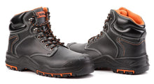 Load image into Gallery viewer, Mens Leather Safety Boots S3 SRC HRO Steel Toe Cap Work Shoes Ankle Leather 9972
